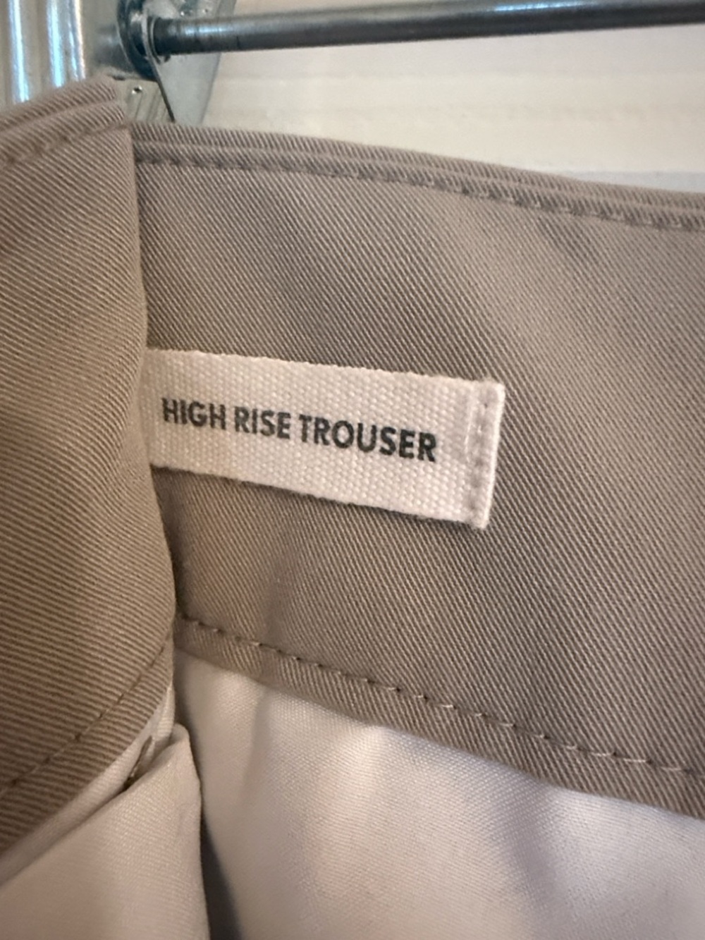Ann Taylor LOFT Taupe Wide-Leg Dress Pants - Picture 3 of 4